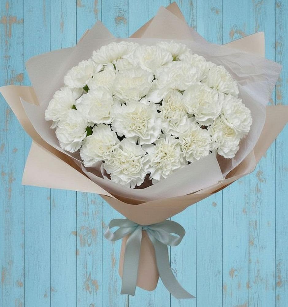 Букет цветов из: Гвоздики в Ельники