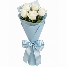 Букет 5 Белых роз Проуд в Ельники