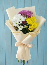 Букет цветов из:  Хризантемы #REPLACE_PRED# Ельники