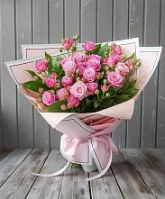 Букет Розовый кустик в Ельники