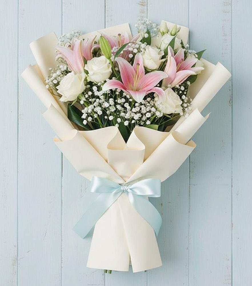 Букет цветов из: Лилии в Ельники