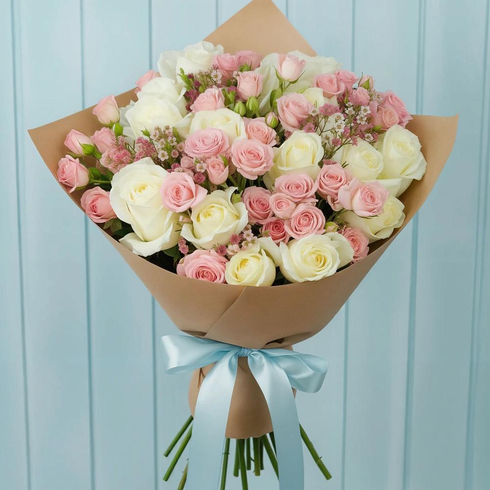 Букет цветов из: Розы в Ельники