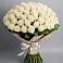 Букет 101 беля роза Белоснежка в Ельники