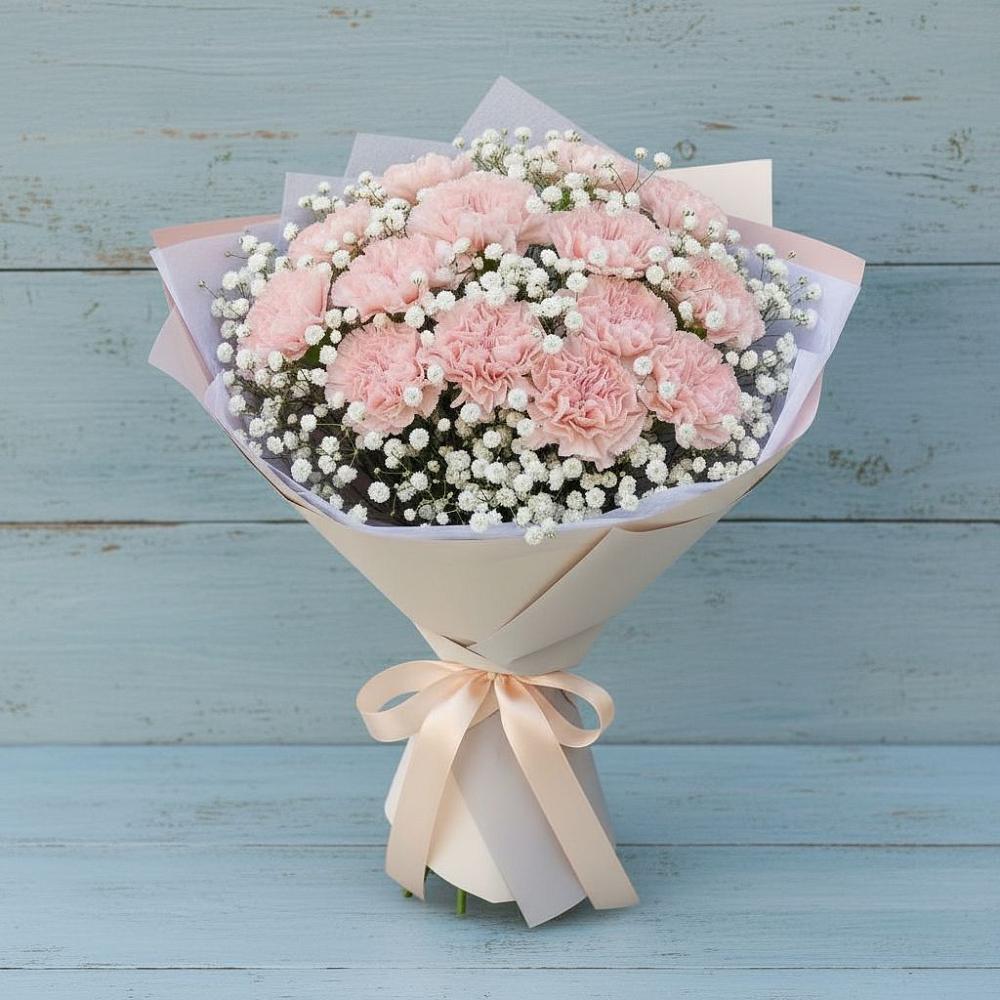 Букет цветов из: Гвоздики в Ельники