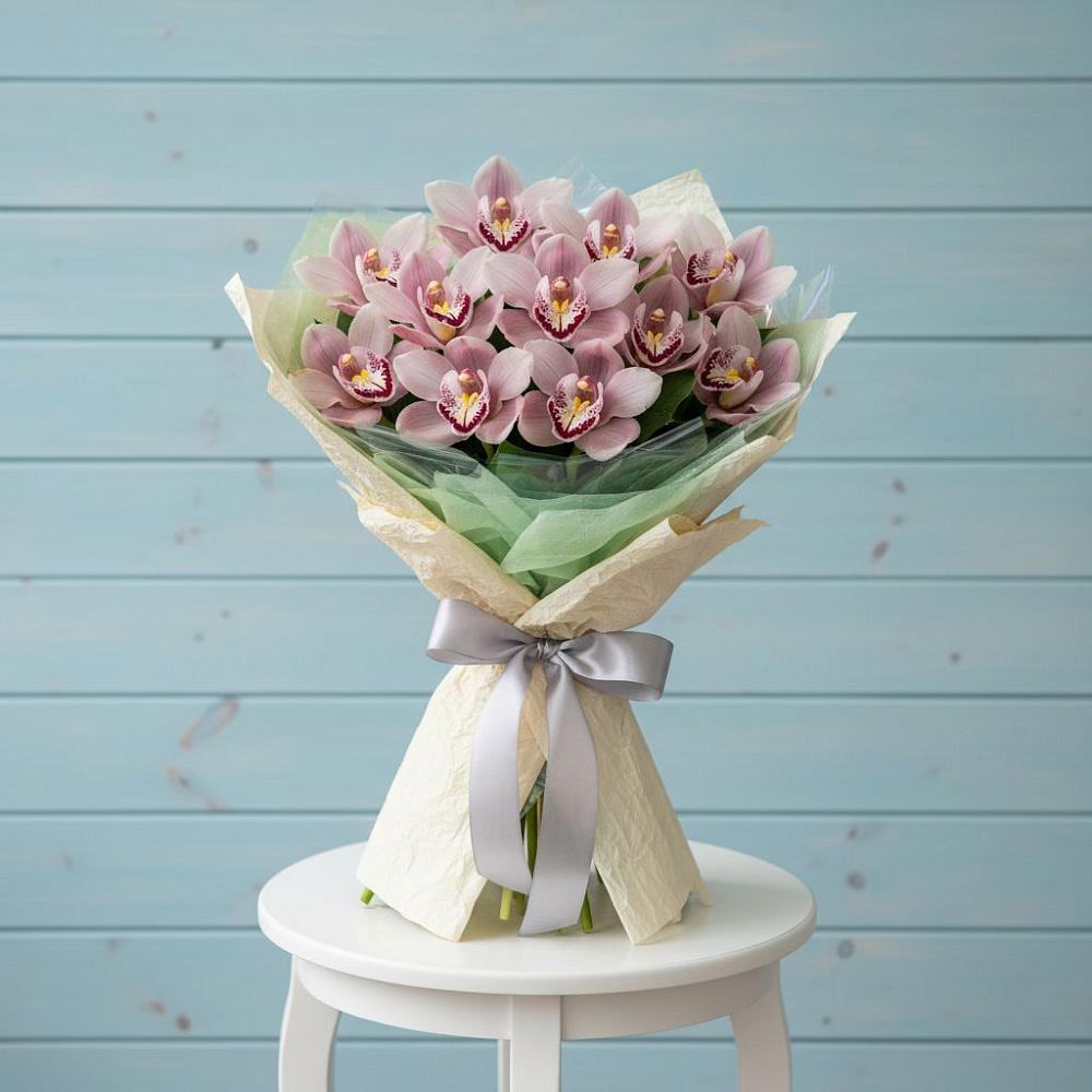 Букет цветов из: Орхидеи и Розы в Ельники