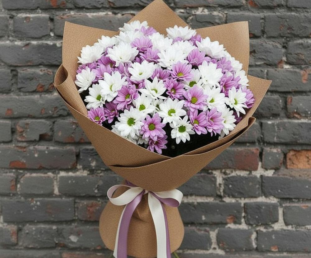 Букет цветов из: Хризантемы в Ельники