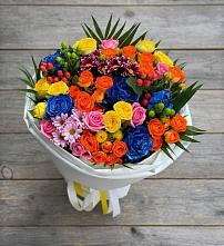 Букет цветов из:  Розы и Хризантемы в Ельники