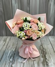 Букет цветов из:  Гвоздики, Розы и Хризантемы в Ельники