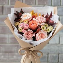 Букет цветов из:  Гвоздики, Хризантемы и Розы в Ельники