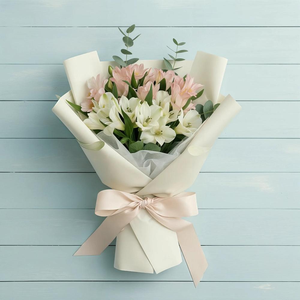 Букет цветов из: Альстромерии в Ельники