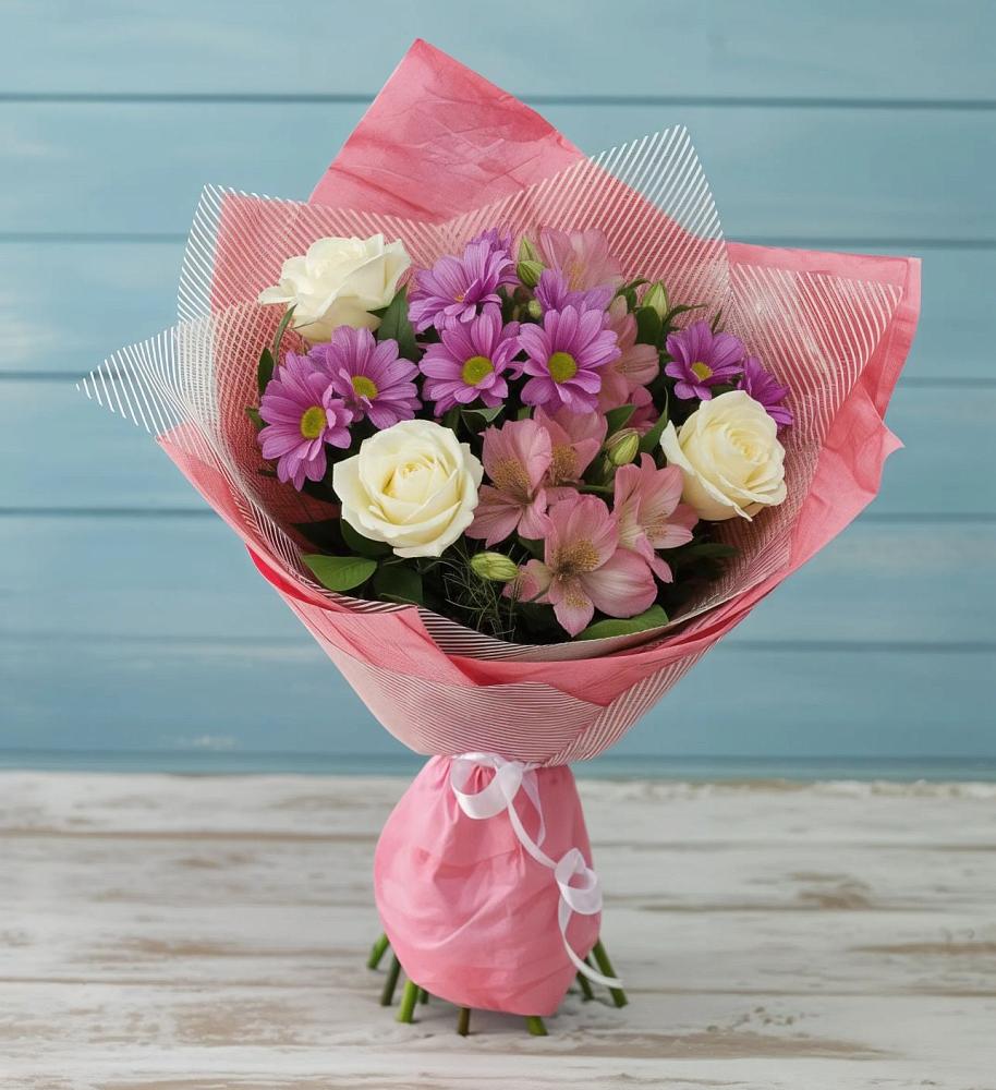 Букет цветов из: Герберы в Ельники