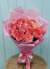 Букет 15 Розовых роз Равель #REPLACE_PRED# Ельники