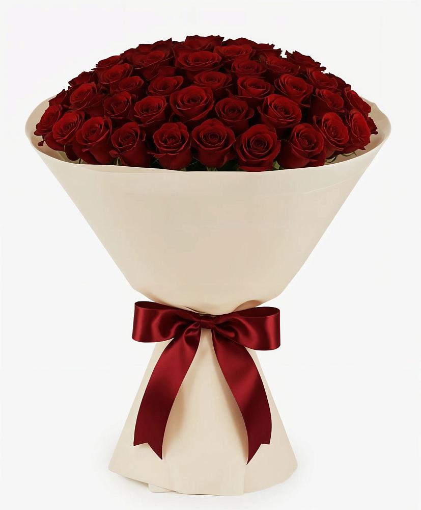 Букет 101 Бордовая роза Блэк Бакарра в Ельники